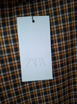 Pantalón flare cuadros