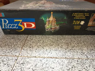 Puzzle 3D Catedral de S Basilio Moscú. 708 piezas.