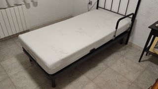 Somier articulado individual con colchón