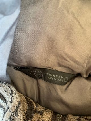 Chaqueta Zara acolchada jacquard (T. XL)