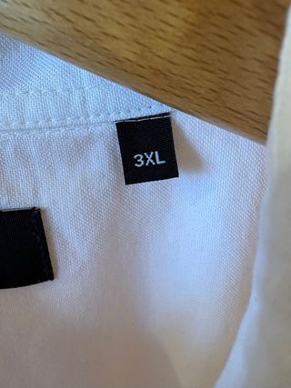Camisa Oxford Blanca Talla XXXL