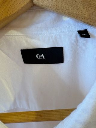 Camisa Oxford Blanca Talla XXXL