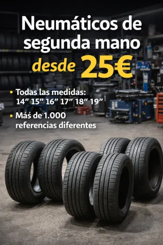 Neumáticos segunda mano desde 25€