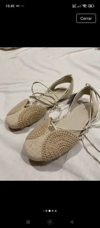 Bailarinas Mango Beige Nuevas