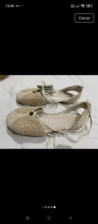 Bailarinas Mango Beige Nuevas