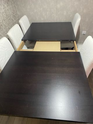 Mesa comedor Ikea 6 sillas blancas