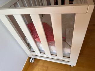 Mini cuna Trama 2 alturas + colchón