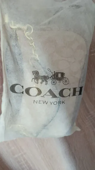 Bolso Coach Mujer Beige y Dorado