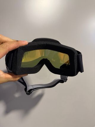 Gafas de Motocross Negras con Lente Espejo