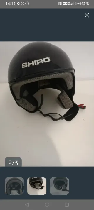 Casco Shiro Negro