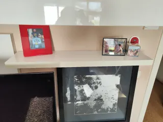 Muebles de salón blancos