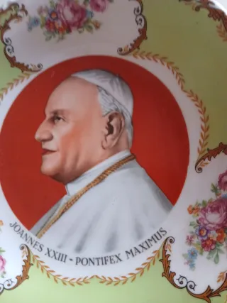 Piatto Winterling cm 28 Joannes XXIII porcellana