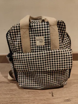 Bolso Mochila Walking Mum Cuadros