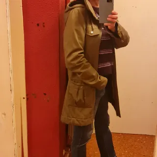 Abrigo verde militar caqui