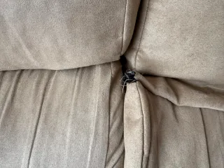 Sofá chaise longue beige