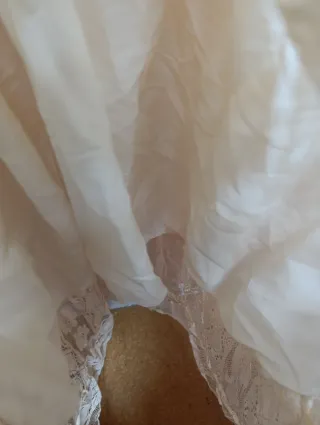 Vestido largo encaje beige Cider Talla S/M