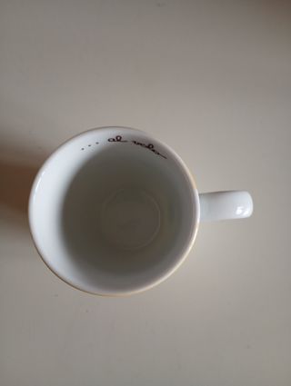 Tazza Thun con fiori e coccinella