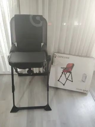 Trona Concord Spin plegable con bandeja