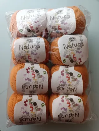 Lotto di 8 gomitoli da 50 g Splendido colore zucc