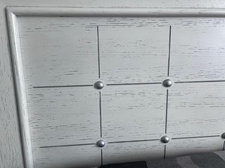 Cabecero de madera blanco