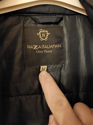 Giubbotto uomo nero/blu