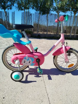 Bicicleta infantil unicornio 14 pulgadas