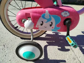 Bicicleta infantil unicornio 14 pulgadas