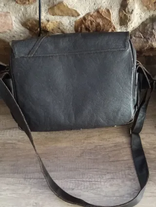 Bandolera piel Billabong marrón