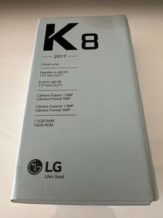 Teléfono LG K8 Negro/Plateado