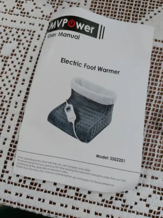 Scaldapiedi elettrico con coperta