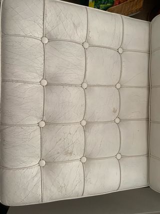 Sillón Barcelona Blanco y Plata