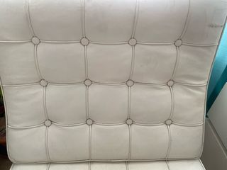 Sillón Barcelona Blanco y Plata