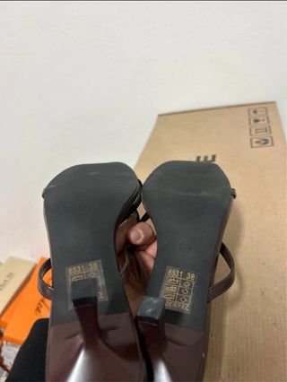 Sandalo donna marrone tg 38 nuovo