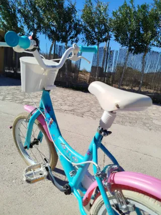 Bicicleta infantil 16 azul y rosa