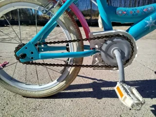 Bicicleta infantil 16 azul y rosa