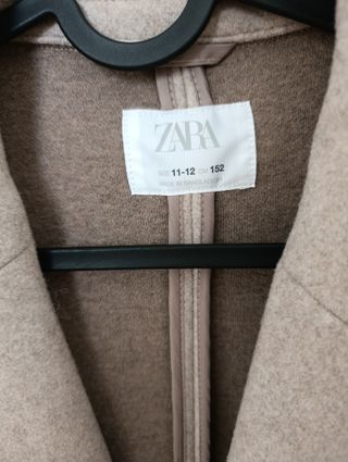 Abrigo largo Zara beige