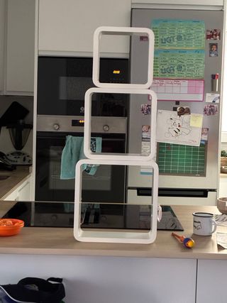 3 Estanterías Cuadradas Blancas. Son 3 Tamaños.