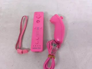 Controller Wii Rosa Motion + Nunchuk Rosa