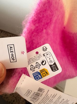 Bufanda ALE-HO Suave Cuadros Rosa