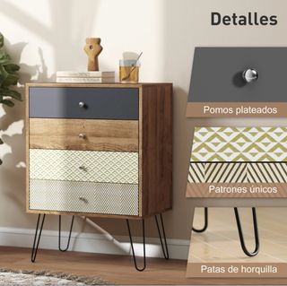 Cajonera Madera y Metal