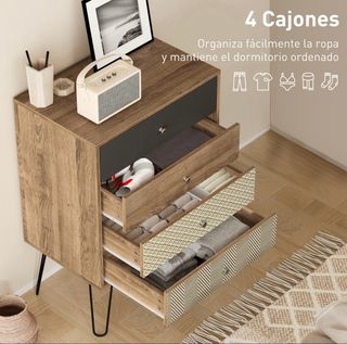 Cajonera Madera y Metal