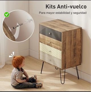 Cajonera Madera y Metal