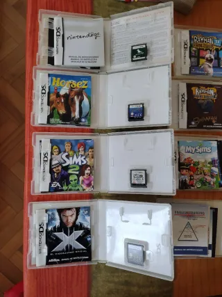 Consola Nintendo DS Gris + 8-Juegos y caja