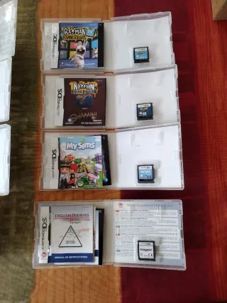 Consola Nintendo DS Gris + 8-Juegos y caja