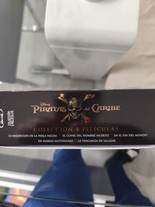 Colección Piratas del Caribe 5 Películas Blu-ray