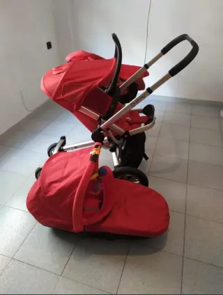 Carrito de bebé Quinny rojo