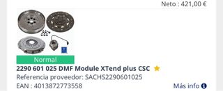 Kit Embrague DMF 2290 601 025