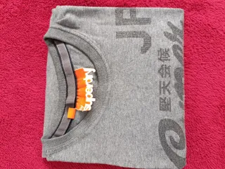 Polo Superdry Talla S Gris Naranja