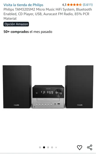Microcadena Philips 3000 Series Bluetooth