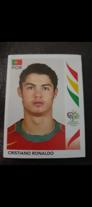 Cromo Cristiano Ronaldo Portugal Mundial 2006